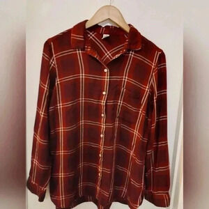 Old navy maroon flannel XS